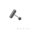 MARBLE SWIRL 316L SURGICAL STEEL TONGUE BARBELL